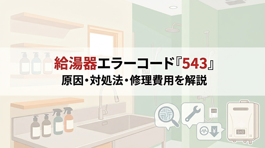 給湯器エラーコード「543」