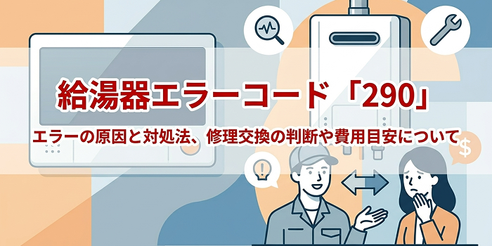 給湯器エラーコード「290」