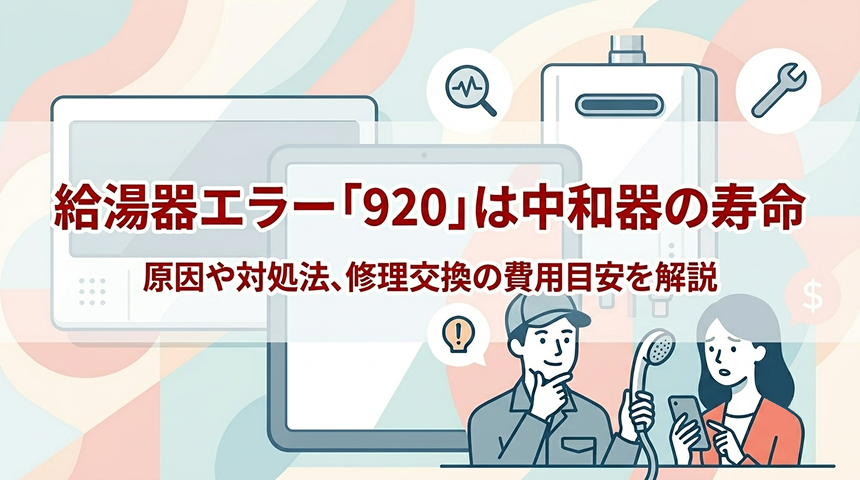 給湯器エラーコード「920」